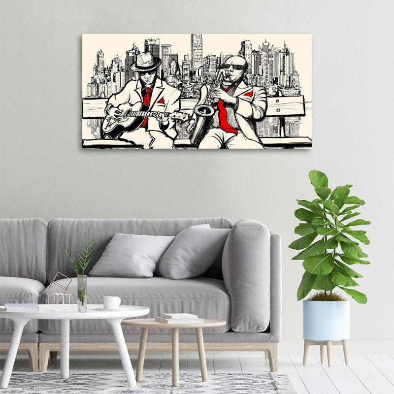 New York Jazz - No Frame Print on Canvas