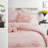 Floral Chenille Bedding Sets, Reversible Pink Comfort And Style
