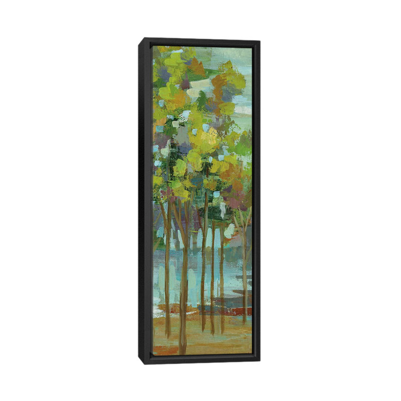 «Spring Trees Panel II» par Silvia Vassileva, reproduction d'art panoramique sur toile, H 48 po x l 16 po x P 1,5 po