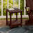 Outdoor HDPE Adirondack 2-Tier Weatherproof Patio Side Table-1173014595