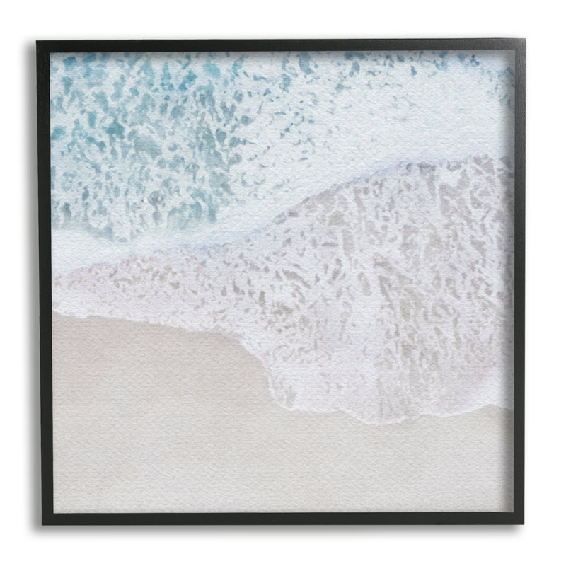 «Highland Dunes Foamy Ocean Waves», art giclée par LSR Design Studio, H 17 po x l 17 po x P 1,5 po