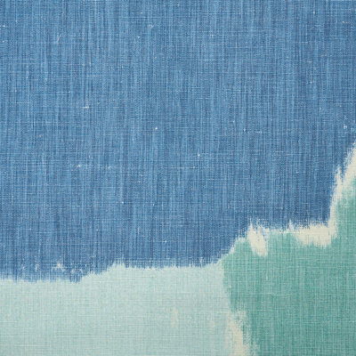 Tissu ikat à blocs de couleurs