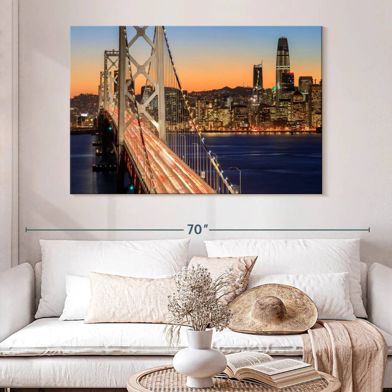 Lilie San Francisco By Nightfall, 34" H x 51" W