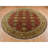 10'x10' Red Hand Knotted Karajeh Design Pure Wool Round Rug 9D3D4A8C7D9B4EB9B8528DA3B611A22B