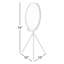 Miroir de table rond noir Hatch