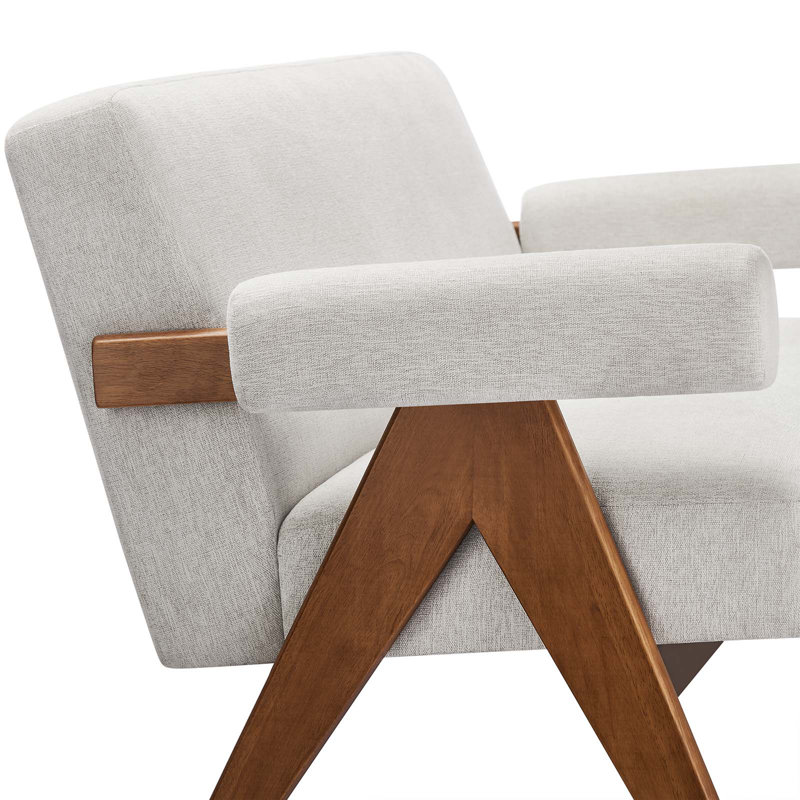 Modway Lyra 59'' Loveseat, Ivory Revolution Performance Fabrics