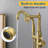 Freestanding Bathtub Faucet Tub Floor Mount Bathroom Faucets Brass Single Handle with Hand Shower-75959723