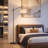 67" Black Swing Arm Floor Lamp