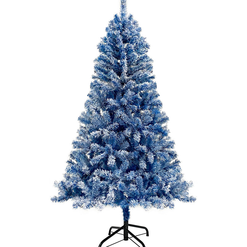 Arbre de Noël artificiel 6 pi - bleu, 750 branches, électrique, ignifuge, décoration intérieure