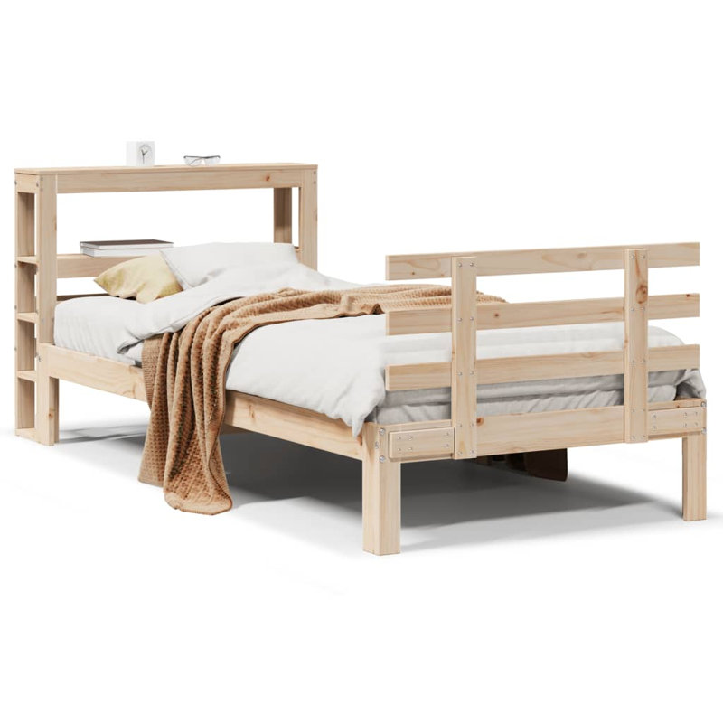 Solid Wood Bed, Small Single (2'6), Natural