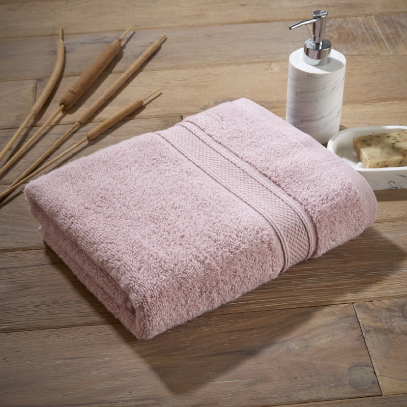 Luxury Zero Twist 100% Cotton Bath Sheet, Pink