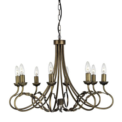Ballyrashane 8 - Light Candle Style Chandelier