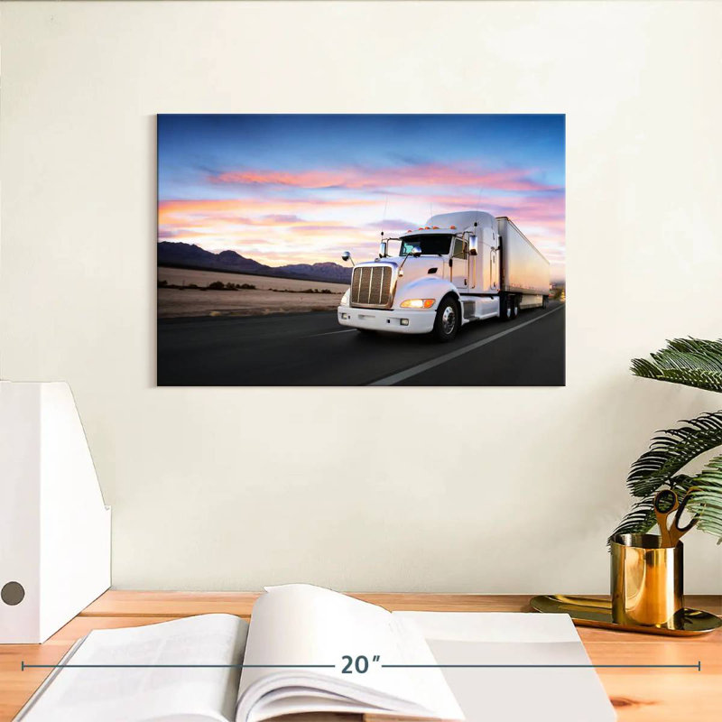 Transport par camion blanc Mehar, H 8 po x l 12 po