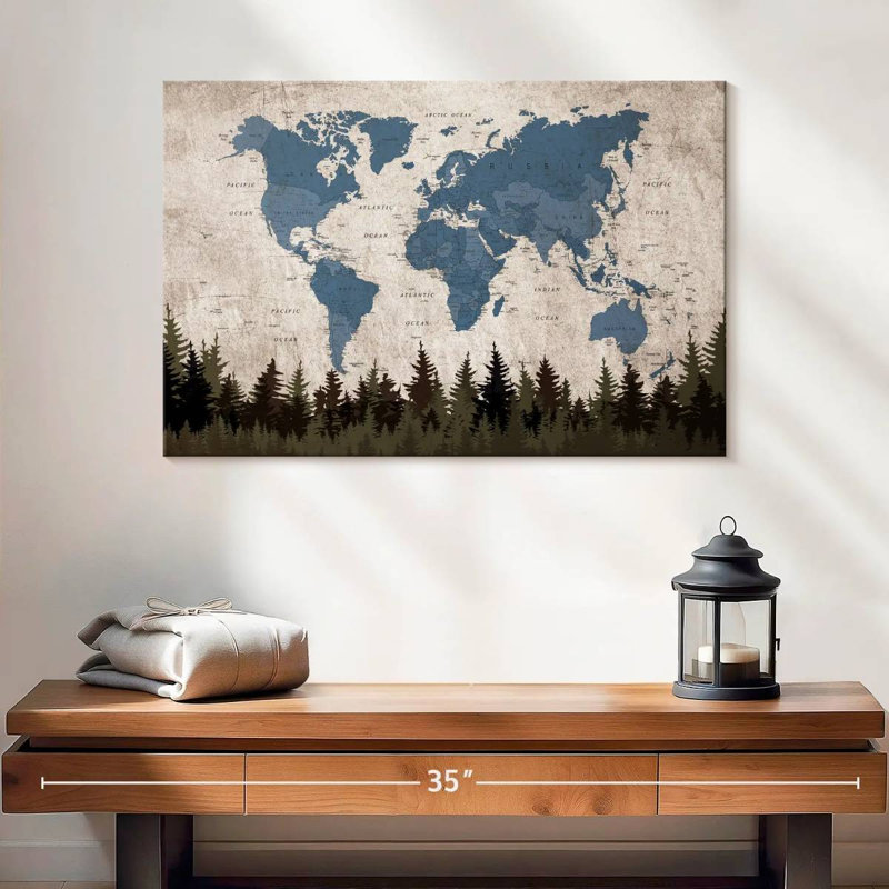 Carte du monde géographique Keiri VII