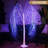 Lighted Willow Tree, 5ft 216 Led Weeping Willow Tree With 18 Colours Changing String Lights