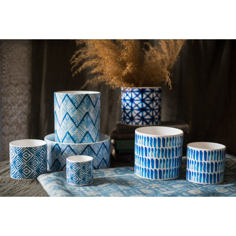Vase de table en céramique Blairwood, H 3,5 po x l 3,9 po x P 3,9 po