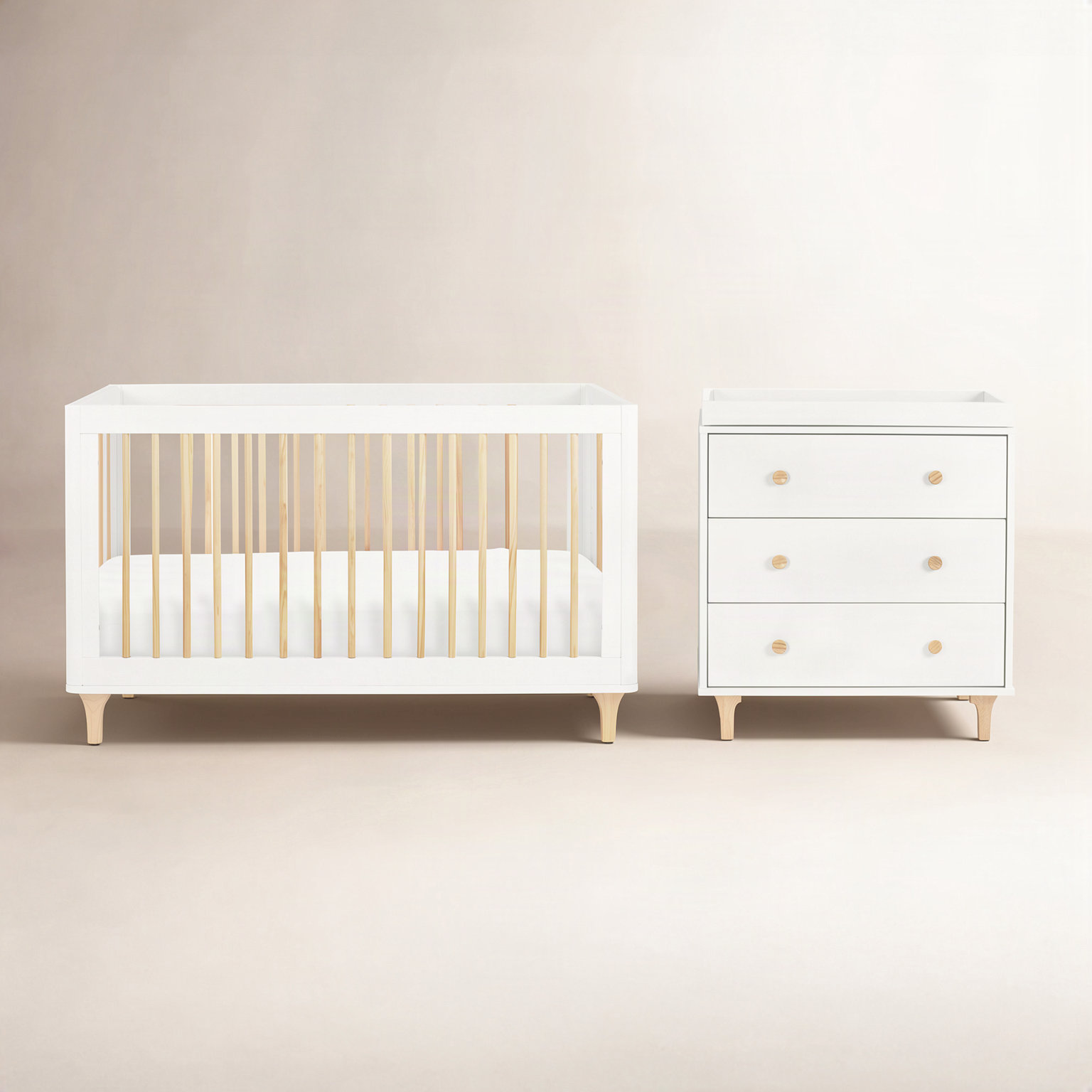 Lolly 2-Piece Nursery Furniture Set, White