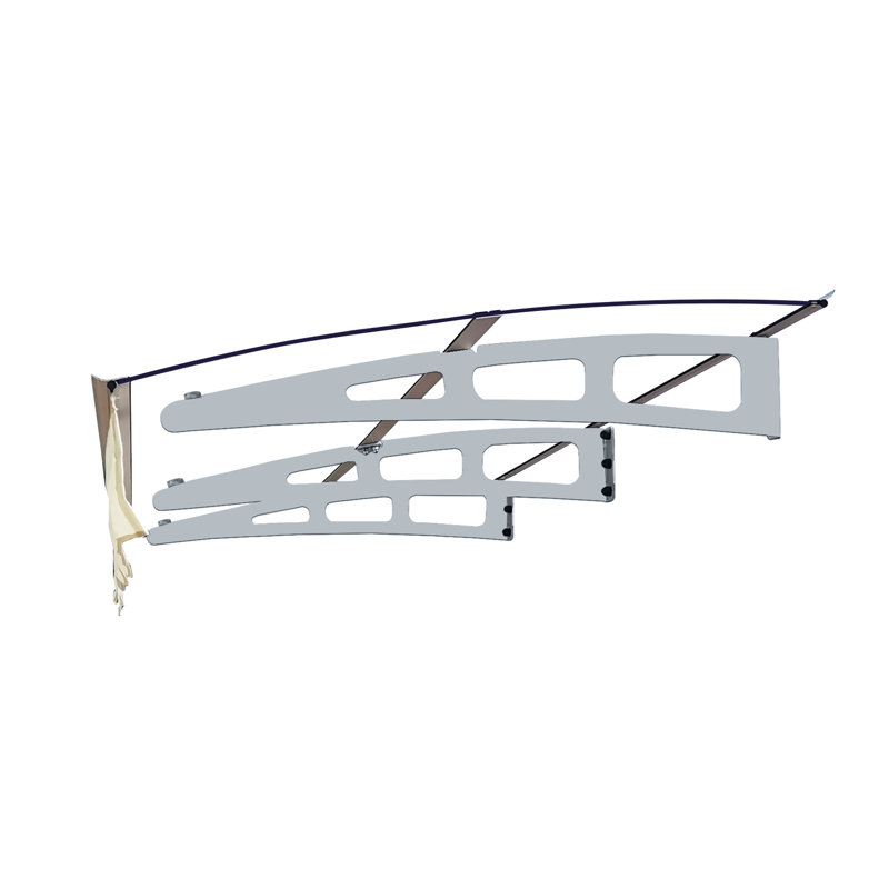 Auvent de 79 po de largeur x 34 po de profondeur - Toit en polycarbonate et alliage d'aluminium avec charge de neige lourde