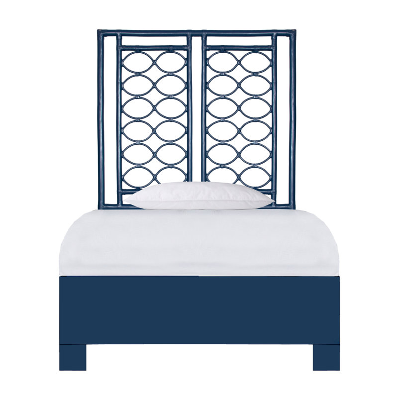 Infinity Low Profile Platform Bed, Navy, Twin
