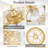 18"Gold Crystal Cage Ceiling Fan With Light (bulbs not included.)-1463132724