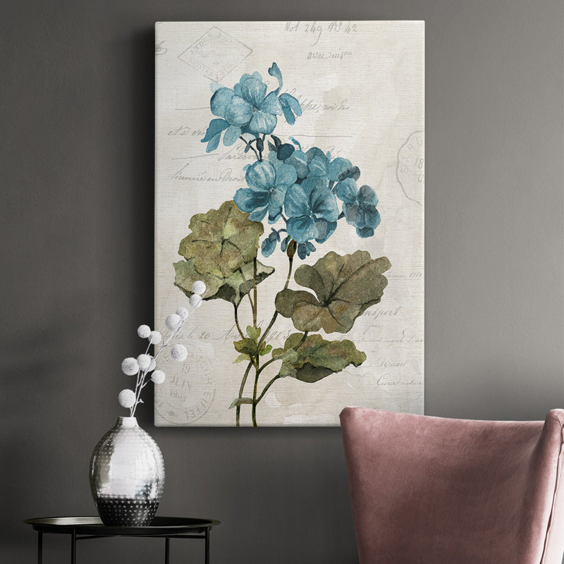 " Linen Geranium ", 18" H x 12" W x  1.5" D