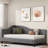 L-shaped Linen Daybed With Solid Wood Legs-948222563-948222562