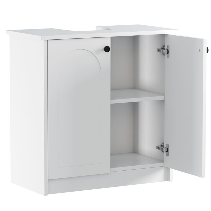 30cm Single Bathroom Vanity Base Only, White