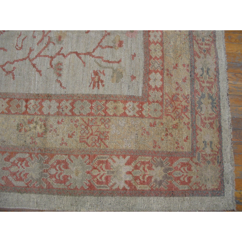 Tapis Oushak antique en laine turque