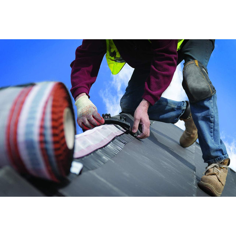 Premium Roofing 6m Universal Dry Ridge Kit, Compliant Ventilated Roofing System with Ridge Roll