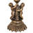 13" High Amber/Green Tiffany Pond Lily Twin Cherub Accent Lamp-17109939