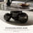 Tahmid 39.4" Faux Marble Single Base Round Coffee Table-775372436-775372433