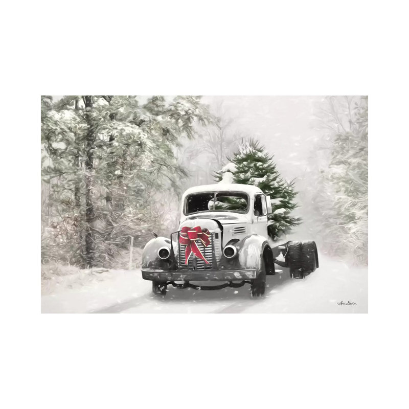 La pièce maîtresse de Noël par Lori Deiter - impression sur toile tendue, H 8 po x l 12 po x P 0,75 po