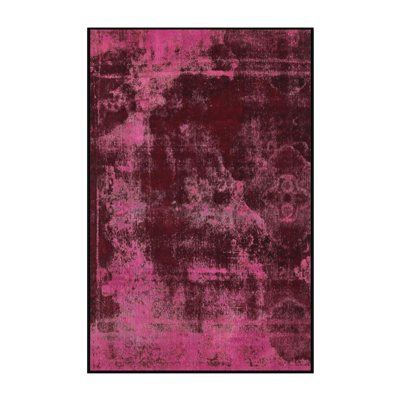 Tapis décoratif multicolore à motif abstrait, Rectangle 7 pi x 9 pi