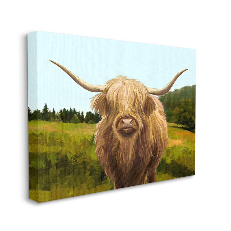 Art mural sur toile Highland, H 16 po x l 20 po x P 1,5 po