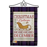Double Sided 18.5'' H x 13'' W Polyester Christmas Flag Set