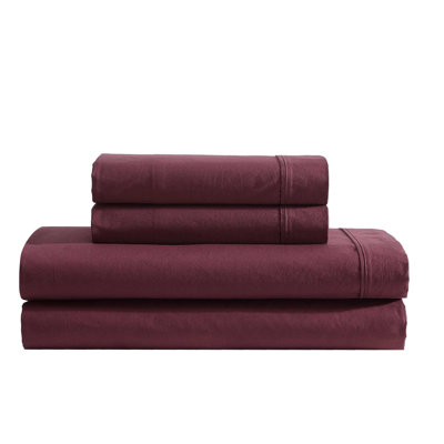 Washed Percale Cotton Sheet Set