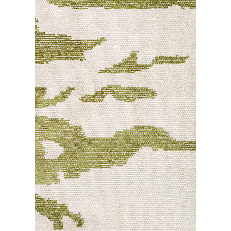 Tapis Mid Mid Century, Rectangle 6 pi 7 po x 8 pi 3 po