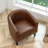 Boney 29" W Stain Resistant Faux Leather Tufted Barrel Chair-537554919