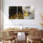 «Gold Glitter Lips Paint Drip», reproduction sur toile 3 pièces par Shawn's Illusions-729550467