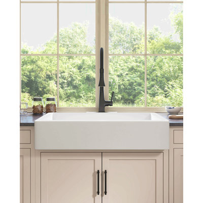 Durable White Ceramic Farmhouse Sink with Deep Apron and Undermount Design for Modern Kitchens