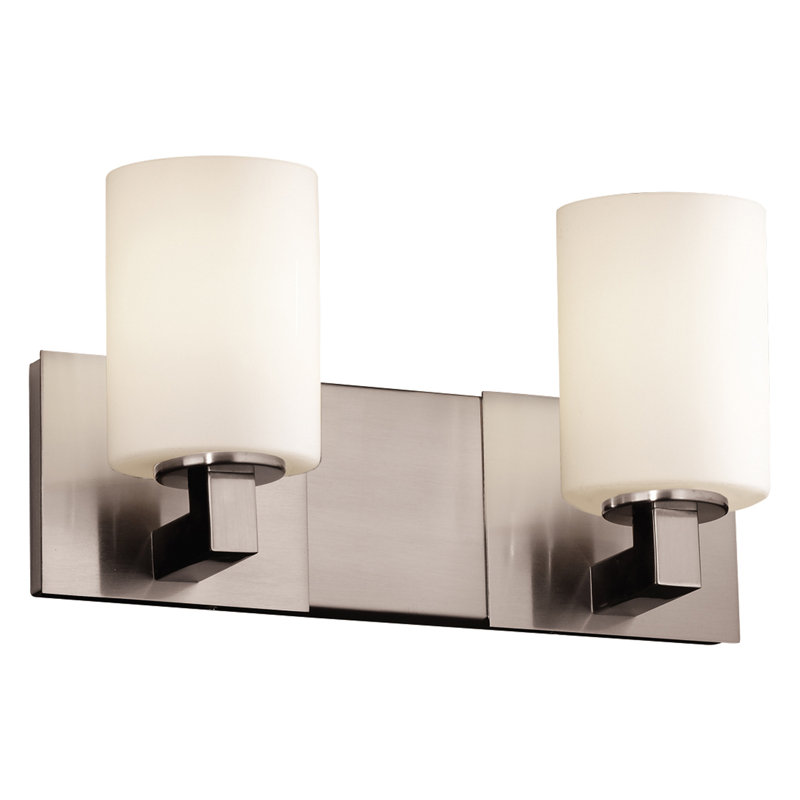 Naseeba 2 - Light Bath Bar, Polished Chrome, Opal