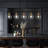 Aaziyah 5-light Modern Kitchen Island Linear Pendant Light With Clear Globe Glass Shades-1378581272