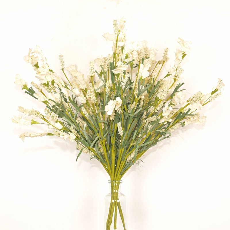 Arrangement floral 24 po H, White