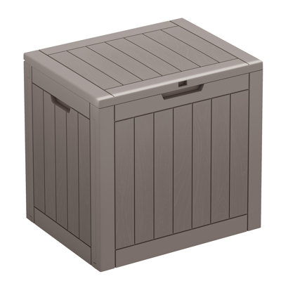 31 Gallon Waterproof Durable Lockable Deck Box with Seat by KAMABOKO