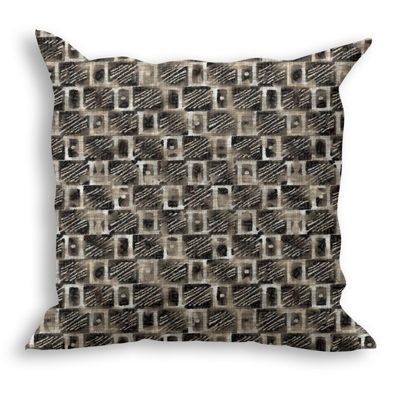 Geometric Outdoor Reversible Throw Pillow, 18" x 18"