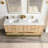Milagro 72 " W Free Standing Wall Mounted 2 Double Vanity Bathroom Vanity With Quartz Top-1835697410