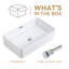 HOROW Neidlinger Ceramic Rectangular Sink with Overflow-706997060
