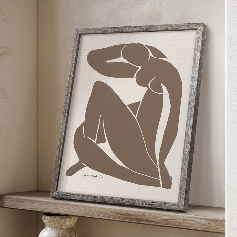 Matisse CCX III, reproduction encadrée - bois massif, Vintage Silver, H 21 po x l 17 po