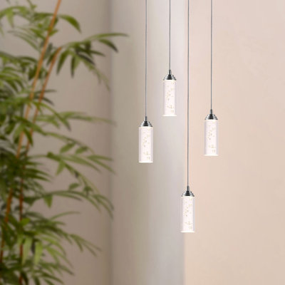 Ardrie 4 - Light Chrome Cluster Pendant