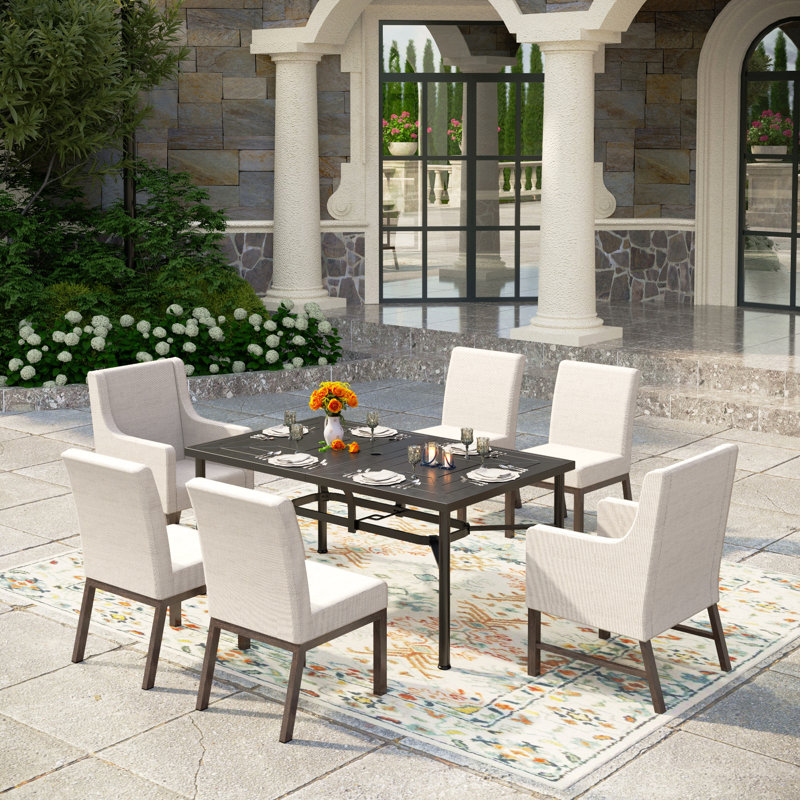 6 - Person Rectangular Outdoor Dining Set